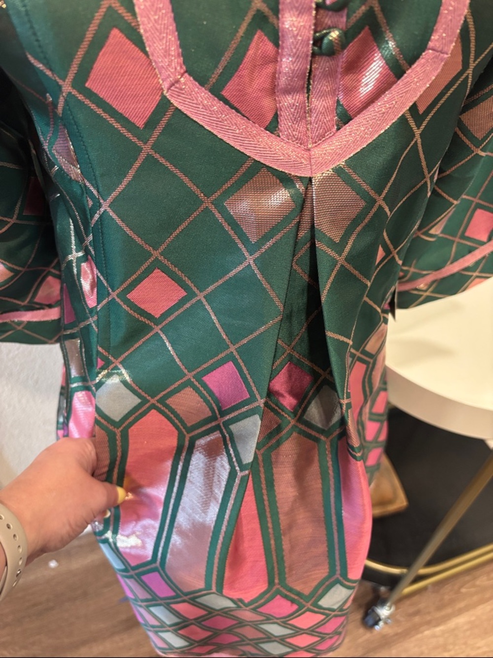 NWT Metallic Mosaic Indre Dress by Tuckernuck - Picture 13 of 14